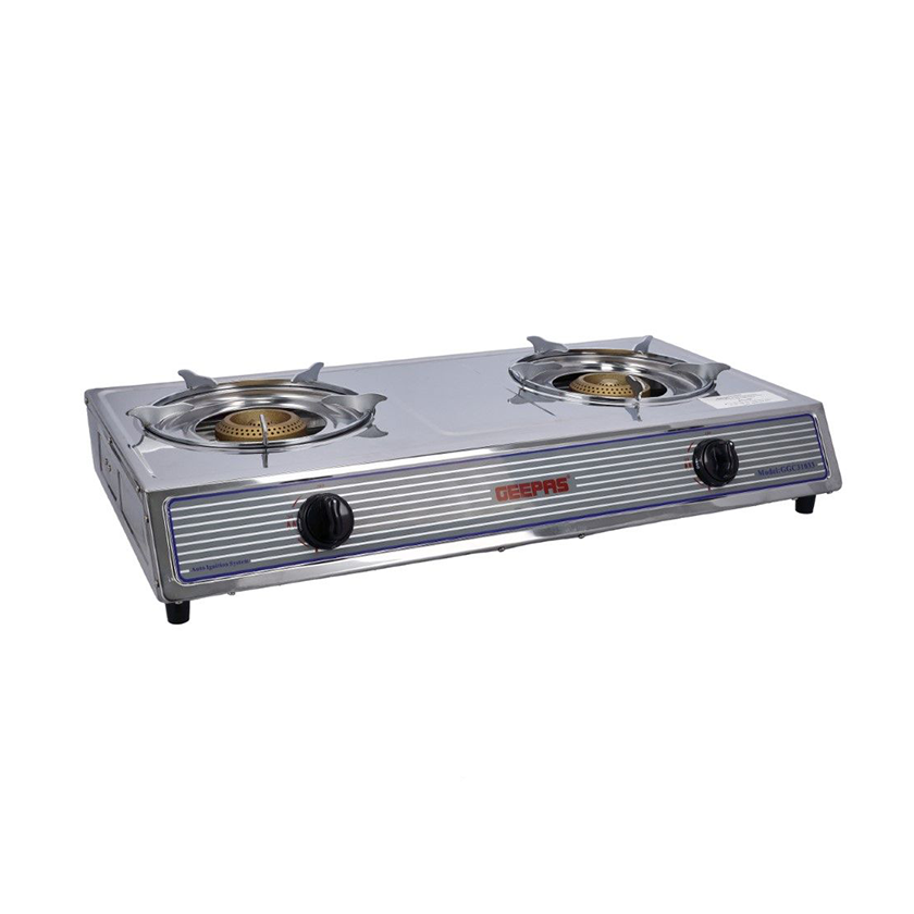 Geepas Stainless Steel 2 Burner Gas Stove GGC31033